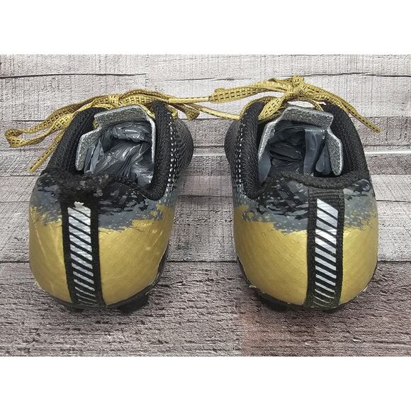 DSG Speed Viper CLEATS Balck Gold Size Toddler 9 K - Picture 3 of 7